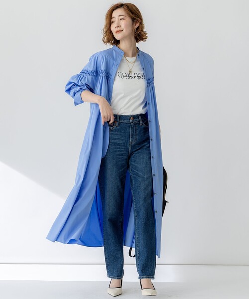 23区 tシャツ 「洗える」CA ME TENTE ロゴ TEE レディース