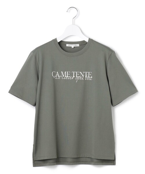tシャツ 「洗える」CA ME TENTE ロゴ TEE レディース 23区 tシャツ 「洗える」CA ME TENTE ロゴ TEE レディース