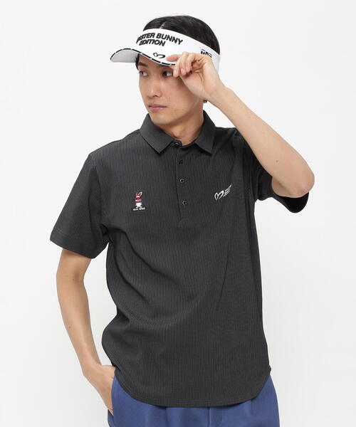 マスターバニーメンズ 長袖 ポロシャツ ワンポイントロゴサイズ6 楽天