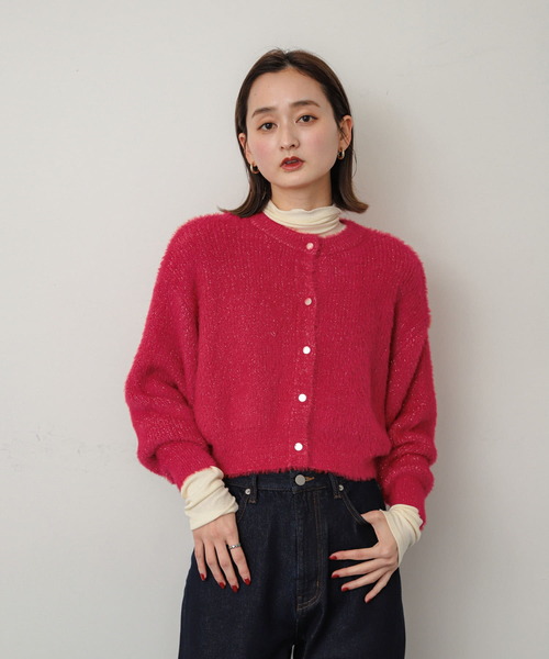 SENSE OF PLACE by URBAN RESEARCH ニットカーディガン ONE レッド