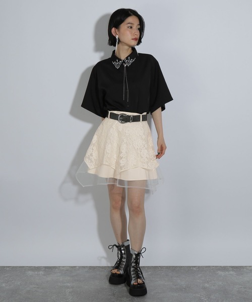 HARE パンツ レースレイヤースカパン(HARE) レディース
