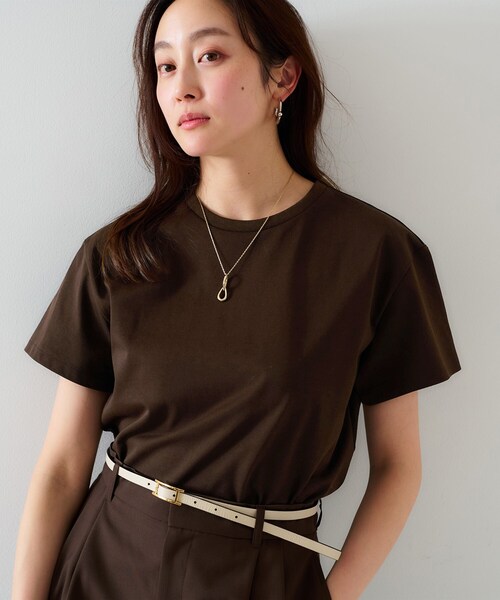 UNTITLED tシャツ 「ベーシック/インナーにも/手洗い可」クルー