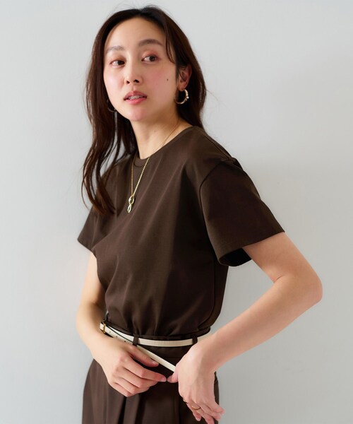 UNTITLED 長袖Tシャツ 02/M UNTITLED 「UNTITLED」 長袖シャツ 02 オフホワイト レディース