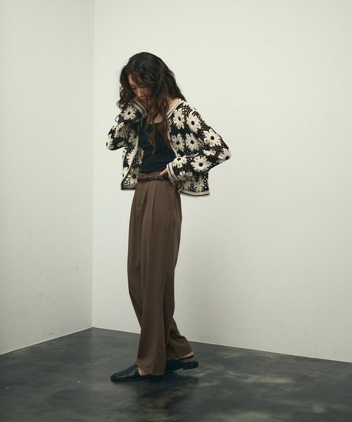 カーディガン Crochet Knit Cardigan / クロシェニット