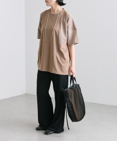 tシャツ ショルダー切替Tシャツ「SUM1 STYLE（スミ スタイル)」 レディース ear PAPILLONNER tシャツ ショルダー切替Tシャツ「SUM1 STYLE