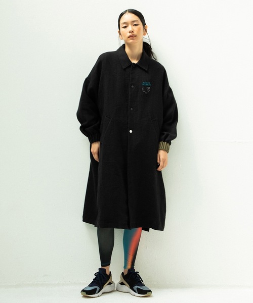 STOF（ストフ） ステンカラーコート コート COLOR MIX LINEN WOOL COAT