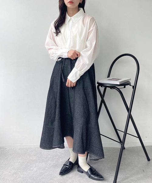 AS KNOW AS（アズノゥアズ） ブラウス シャツ ○サイドシャーリング