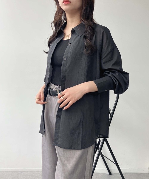 シアーシャツリブニット♡リボンさま専用 サイドリボンシアーシャツ[品番：CTYW0003350]｜MAJESTIC LEGON