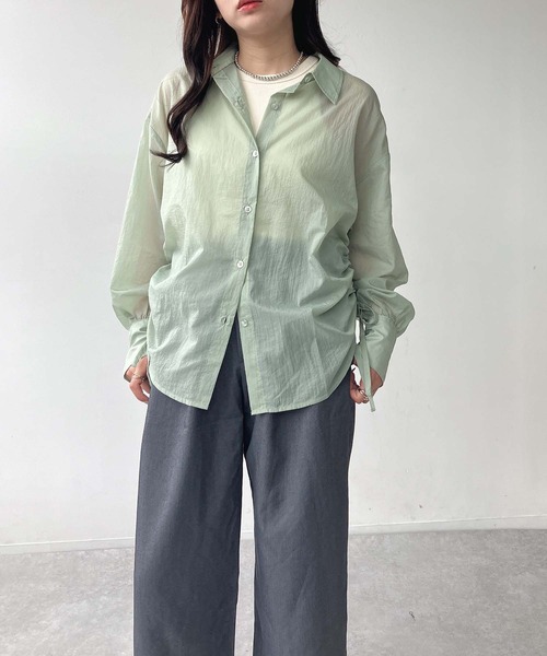 ブラウス シャツ リボンアクセントブラックシャツ レディース BRICK HOUSE by TOKYO SHIRT ブラウス シャツ COFREX 2WAY 長袖