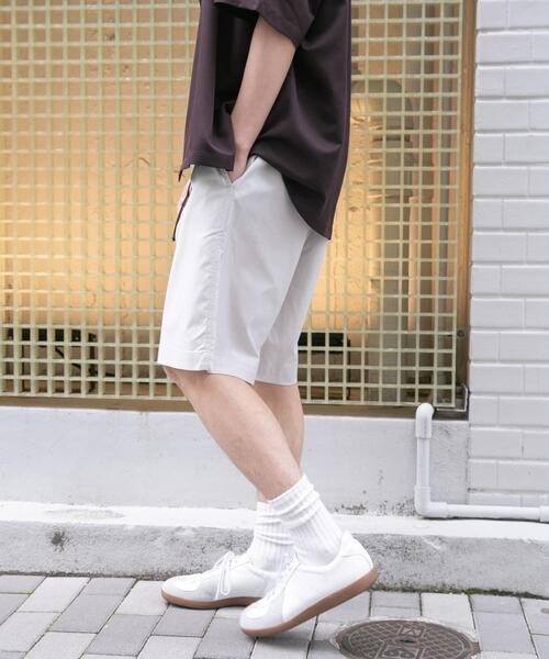プリーツスカショーパン FORK&SPOON（フォークアンドスプーン） パンツ FORK＆SPOON TEC LINEN