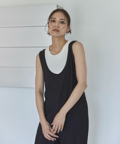 完売　ellie 新品 リボン　ロンパース オールインワン サロペット yori yori トリアセリボンサロペット ブラック 36