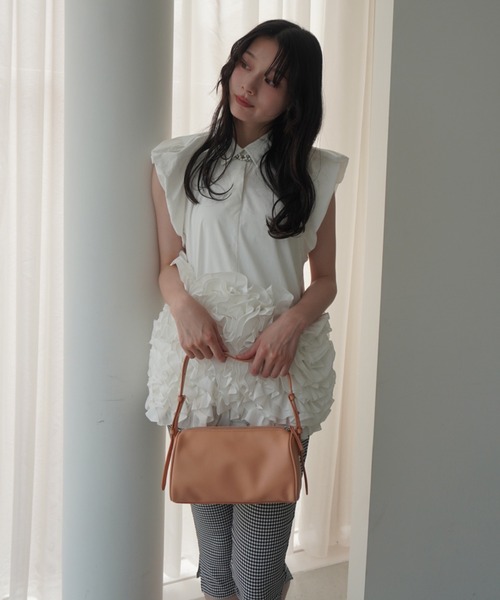 eimy istoire ブラウス シャツ フラワーモチーフブラウス