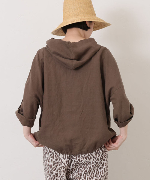 journal standard luxe フード付き長袖シャツ JOURNAL STANDARD - journal standard luxe ストライプ