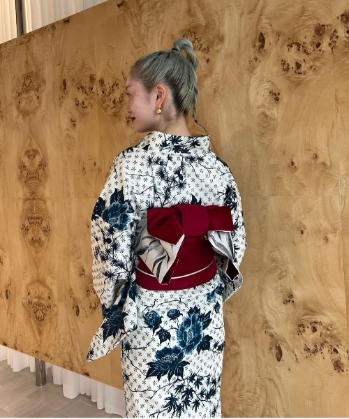 Ameri（アメリ） 浴衣 KEITAMARUYAMA × Ameri IVORY FLOWER YUKATA