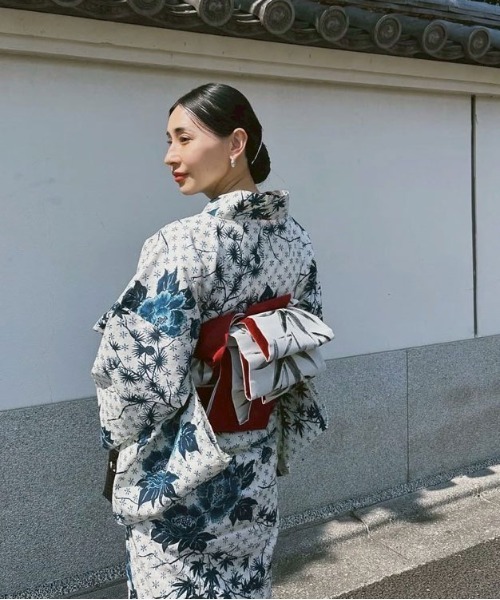 Ameri（アメリ） 浴衣 KEITAMARUYAMA × Ameri IVORY FLOWER YUKATA