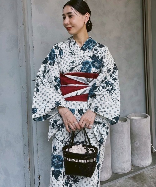 KEITAMARUYAMA × Ameri IVORYFLOWER YUKATA KEITAMARUYAMA × Ameri IVORYFLOWER YUKATA | Ameri VINTAGE
