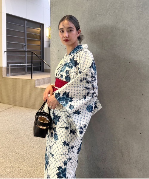 KEITAMARUYAMA × Ameri IVORYFLOWER YUKATA ▽KEITAMARUYAMA × Ameri IVORY FLOWER YUKATA ▽KEITAMARUYAMA