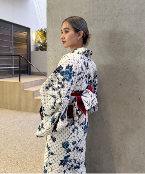 KEITAMARUYAMA × Ameri IVORYFLOWER YUKATA KEITAMARUYAMA × Ameri IVORYFLOWER YUKATA | Ameri VINTAGE