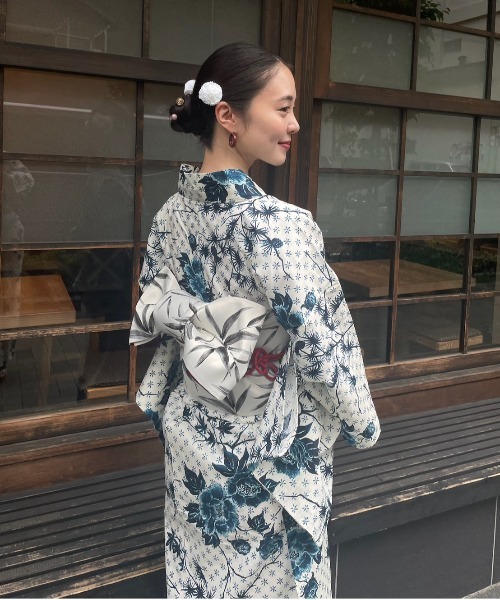 KEITAMARUYAMA × Ameri IVORYFLOWER YUKATA Ameri（アメリ） 浴衣 KEITAMARUYAMA × Ameri IVORY FLOWER YUKATA