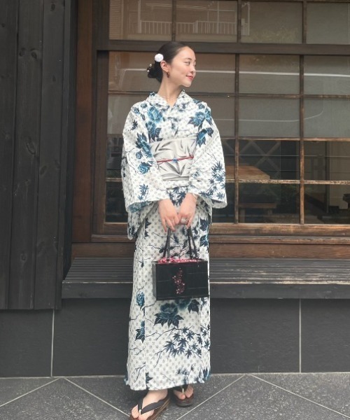 KEITA MARUYAMA（ケイタマルヤマ） 浴衣 × Ameri IVORY FLOWER YUKATA