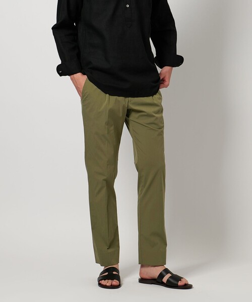 UNITED ARROWS  1プリーツ イージースリムテーパード パンツ UNITED ARROWS パンツ タイプライター スリムテーパード サイド