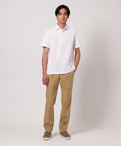 UNITED ARROWS  1プリーツ イージースリムテーパード パンツ UNITED ARROWS パンツ タイプライター スリムテーパード サイド