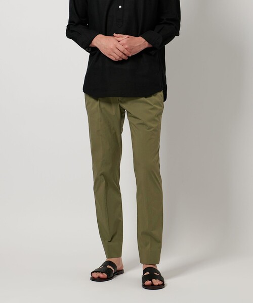 UNITED ARROWS  1プリーツ イージースリムテーパード パンツ BEAUTY&YOUTH UNITED ARROWS｜ドレープ ドビー 1プリーツ
