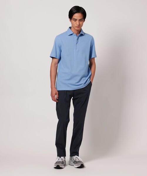 UNITED ARROWS  1プリーツ イージースリムテーパード パンツ フラノ イージー テーパード パンツ ‐ウォッシャブル‐