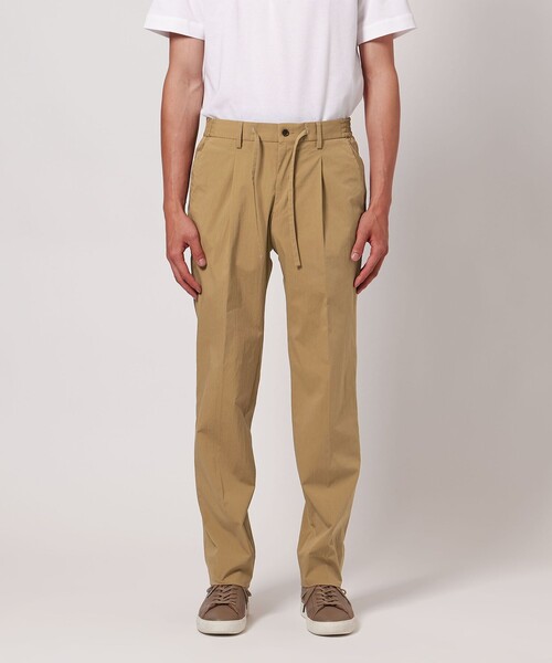 UNITED ARROWS  1プリーツ イージースリムテーパード パンツ UNITED ARROWS パンツ タイプライター スリムテーパード サイド