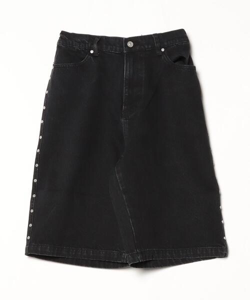 AFB STUDDED WIDE SHORTS Mサイズ AFB（エーエフビー） ジーンズ AFB/エーエフビー/STUDDED WIDE SHORTS