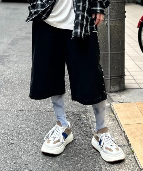 AFB（エーエフビー） ジーンズ AFB/エーエフビー/STUDDED WIDE SHORTS