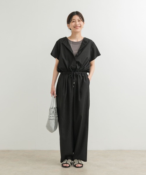 【美品】再値下げ LIMIfeu コンビネゾン オールインワン サロペット 綿 セール】 【洗える】ウォッシャブルウールサキソニー