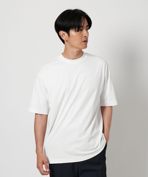 【関税込み】Dunhill オフホワイト クルーネックTシャツ BEAUTY＆YOUTH UNITED ARROWS tシャツ HI-LINE ハイゲージ