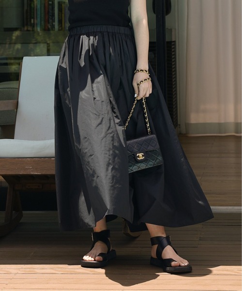 Deuxieme Classe ブラック フレア スカート Deuxieme Classe 「Deuxieme Classe」 フレアスカート