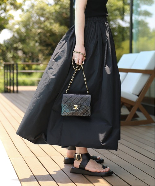 L'ecole des Femmes ブラックフレアスカート Lサイズ Deuxieme Classe 「Deuxieme Classe」 フレアスカート