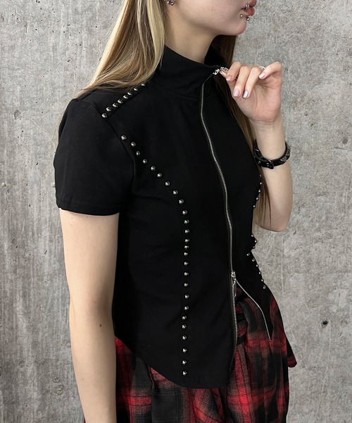 tシャツ スタッズZIPトップ レディース : ZOZOTOWN Yahoo!店 - 通販