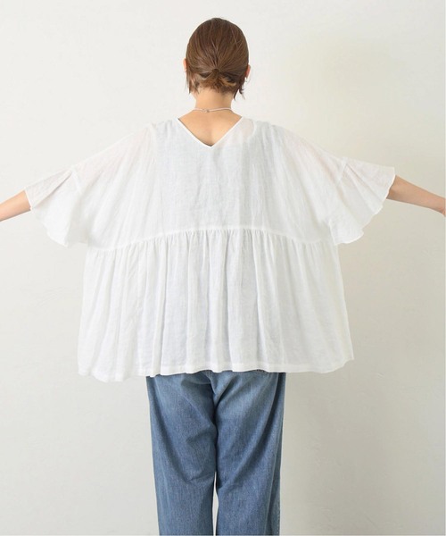 【美品】journal standard luxe リネン100%シャツ リボン JOURNAL STANDARD LUXE ブラウス シャツ 「追加」60リネン