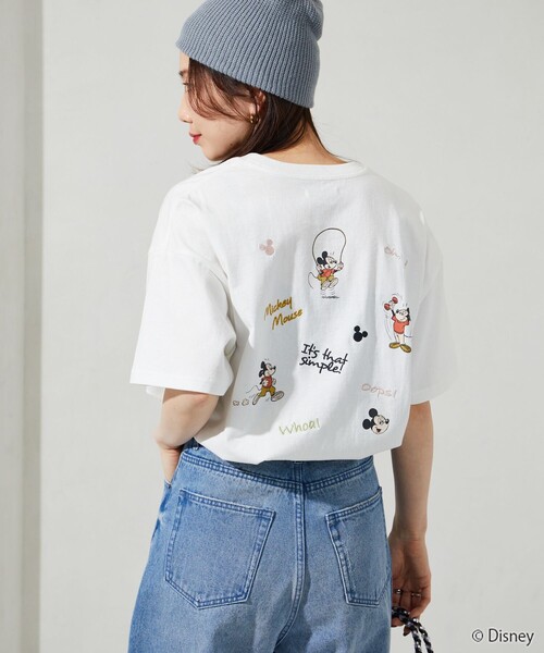 「FREAK'S STORE」 半袖Tシャツ LARGE オフホワイト レディース