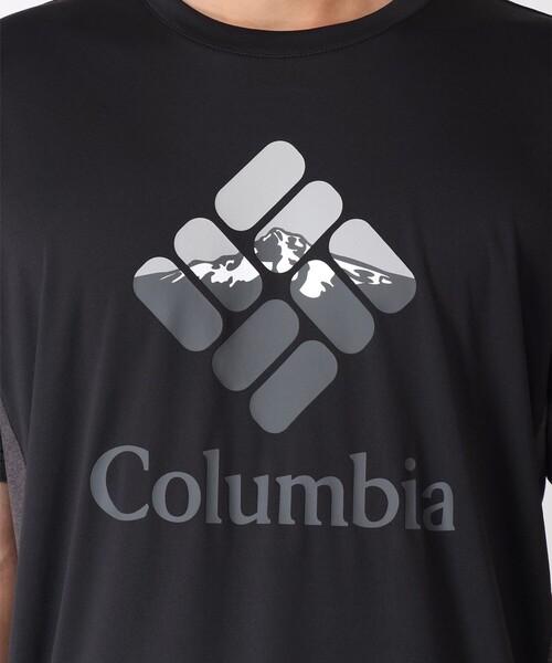 「Columbia」 半袖Tシャツ M ブラック メンズ