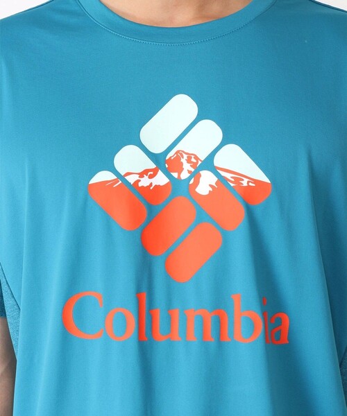 「Columbia」 半袖Tシャツ M ブラック メンズ