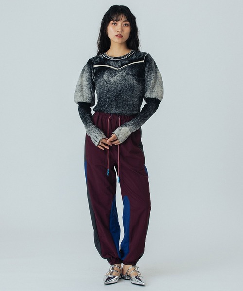 ローズバッド（ROSE BUD）/mici/VOLUME SLEEVE KNIT TOP ROSE BUD（ローズバッド） ニット セーター (mici)VOLUME SLEEVE KNIT