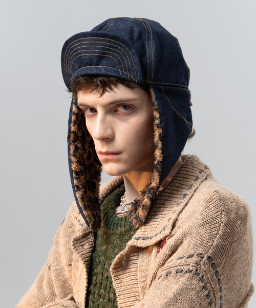 glamb（グラム） キャップ 帽子 Denim Flight Cap / デニムフライト