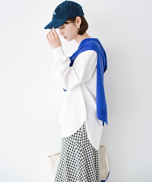「haco!」 長(zhǎng)袖カットソー LARGE オフホワイト レディース