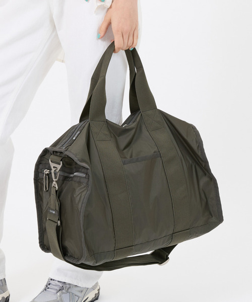 LeSportsac ボストンバッグ ESSENTIAL MEDIUM DUFFLE グラベルC
