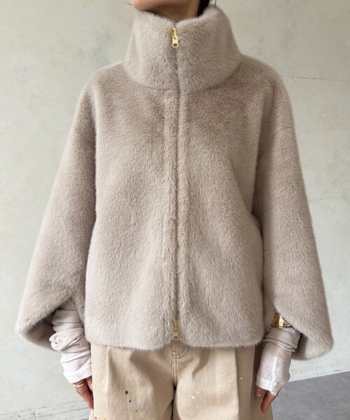 DouDou（ドゥドゥ） コート アウター フェイクファーリバーシブル