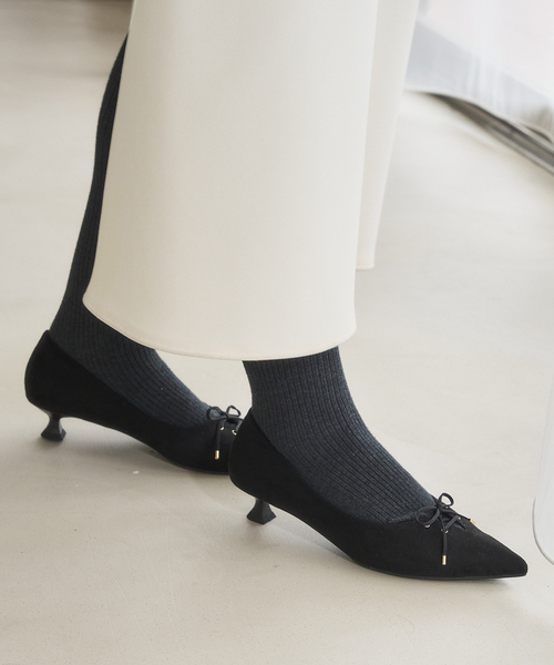 LE TALON（ル タロン） パンプス 3.5cmレースアップパンプス