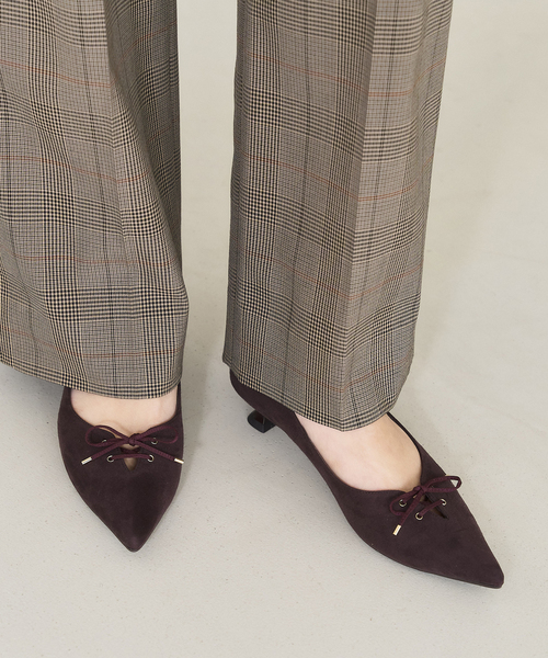 LE TALON（ル タロン） パンプス 3.5cmレースアップパンプス