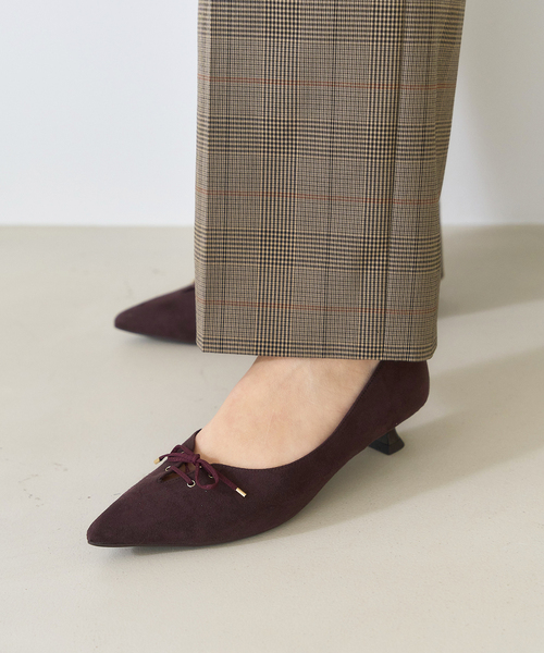 LE TALON（ル タロン） パンプス 3.5cmレースアップパンプス