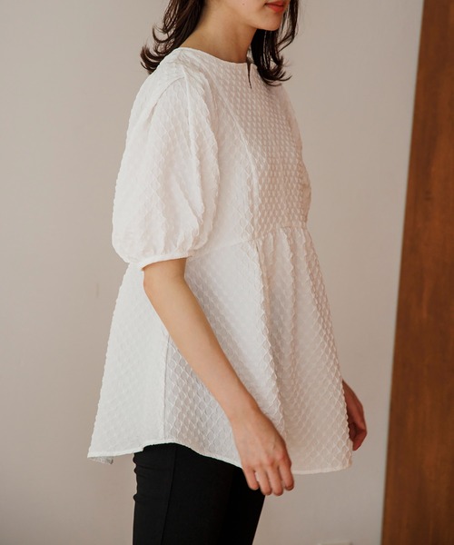 「Emma Taylor」 半袖ブラウス FREE ホワイト レディース_画像5