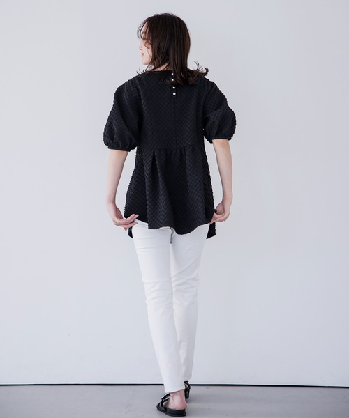 「Emma Taylor」 半袖ブラウス FREE ホワイト レディース_画像6